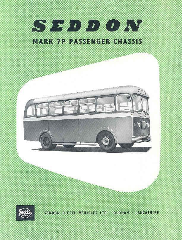 1954 Seddon Mark 7P Bus Brochure