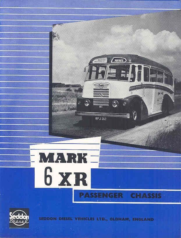 1955 Seddon Mark 6 XR Bus Brochure & Factory Letter a