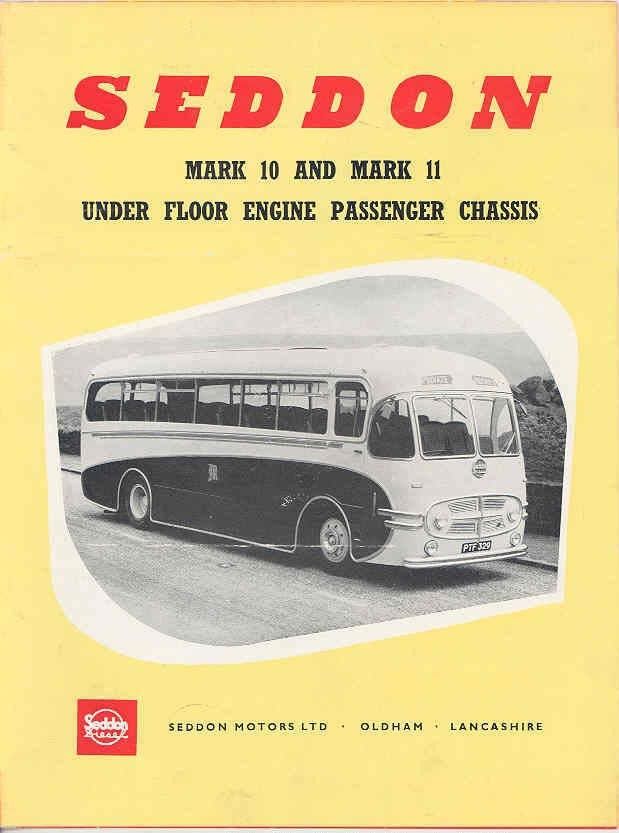 Seddon Mark 10 and mark 11under floor engine passenger chassis