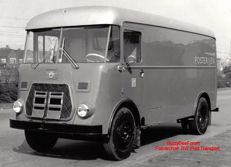 1958 DAF A1600 kastwagen PTT