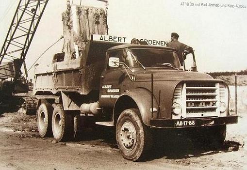 1962 Daf torpedo front with 6X4 Timken tandem