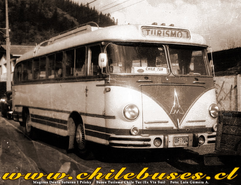 1953 Magirus Deutz Saturno I Prisky Buses Turismo Chile Tur Ex Via Sur