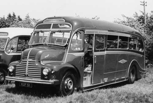 1947 Harrington bodied Leyland Comet KUF51 1047