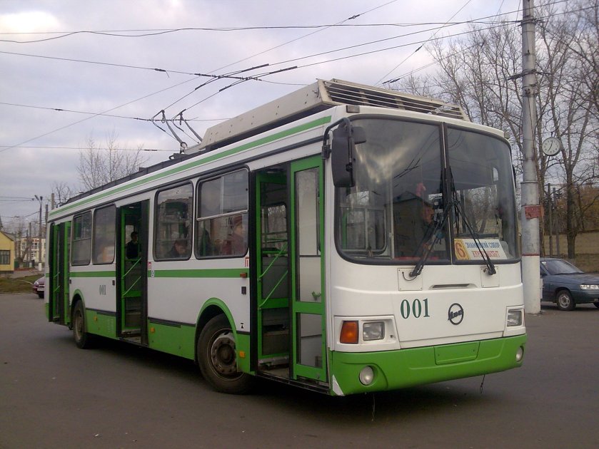 LiAZ-5280 trolleybus in Kursk Russia