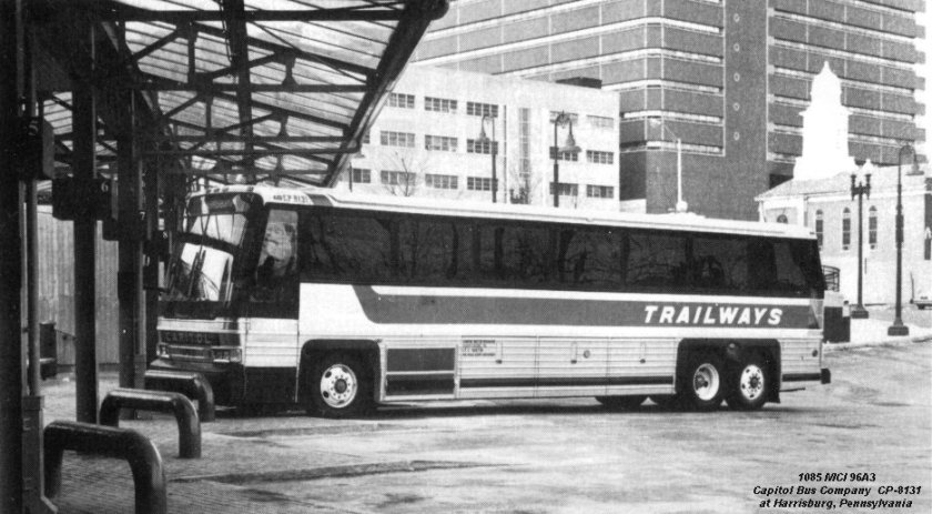 1985 MCI 96A3 Capitol Bus Company CP-8131 at Harrisburg Pennsylvania