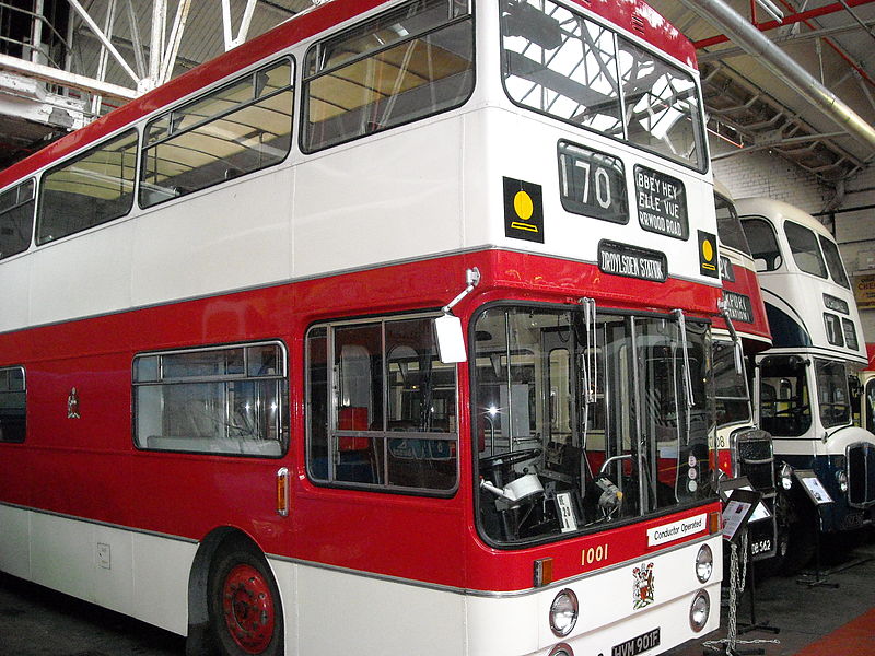 Mancunian dubbeldekker Manchester Transport Museum bus