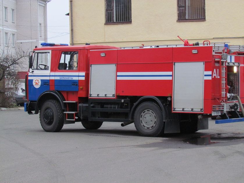 MAZ-5337 Firetruck in Baranavichy, Belarus