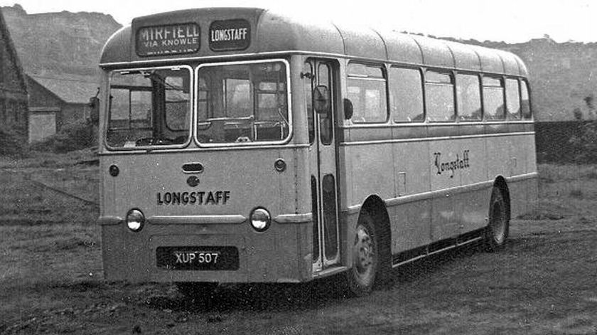 1957 Albion Aberdonian with Plaxton B45F body , one of two delivered to Armstrongs of Ebchester