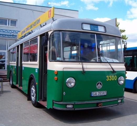 Saurer 4IILM historic trolleybus in Gdynia