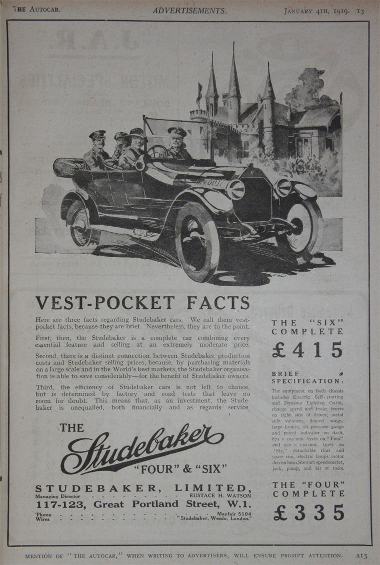 1919 Studebaker
