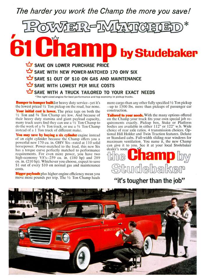 1961 Studebaker Champ ad.