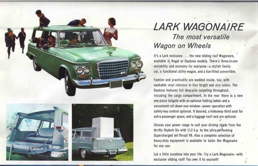 1963 Studebaker Lark Wagionaire with sliding roof.