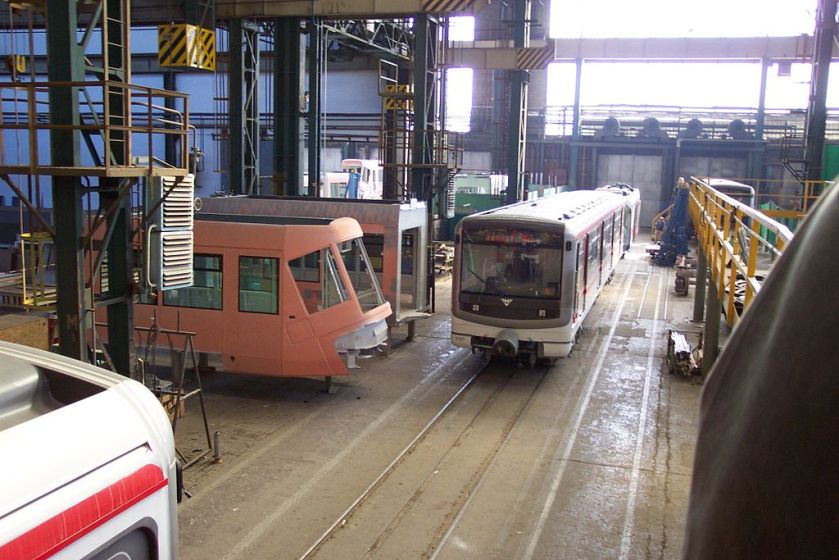 Plzeň, Škoda Transportation, rozestavěný vůz metra typu 81-71M II