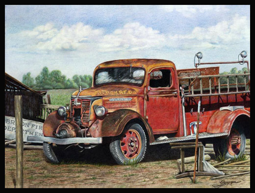 Studebaker FireTruck BBorder