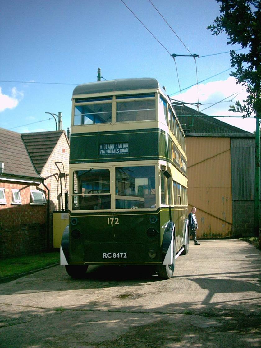 Weymann utility bodied Sunbeam W4 trolleybus 172