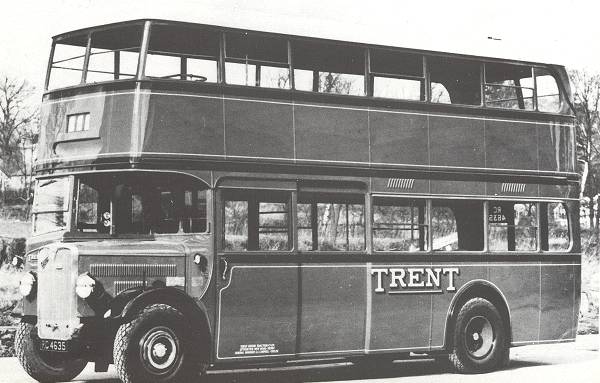 1937 AEC Regents bought by Trent and fitted with handsome Weymann 56 seat bodies rc4635