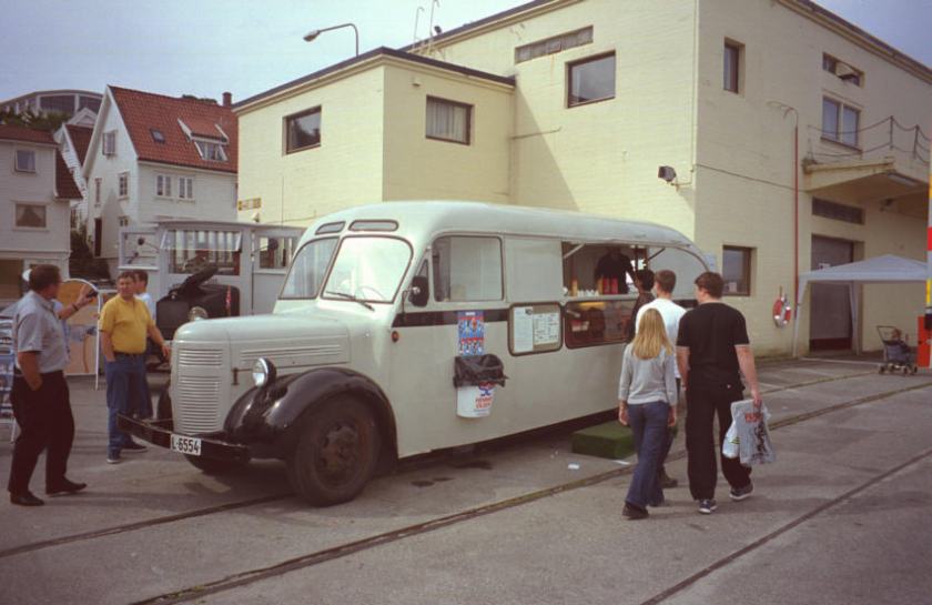1946 Volvo LV-128D, or better known as Pølsebussen (the Hot-Dog bus).