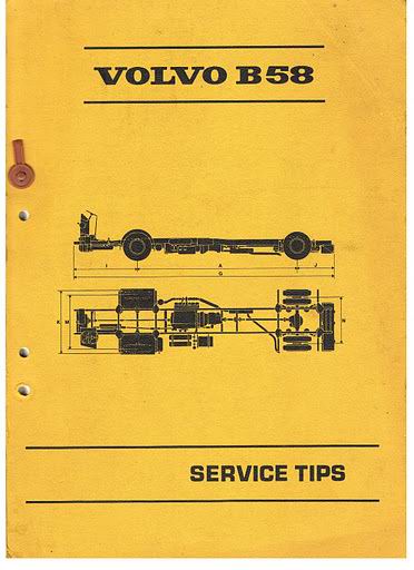 1972 VOLVO B58 Service Tips