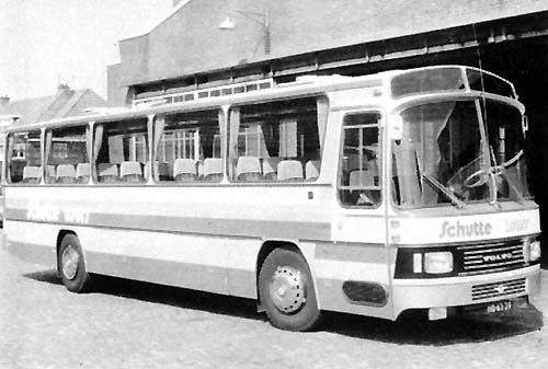 1974 Volvo B58-60-Domburg tourwagen nr33 met 50 zitplaatsen, in dienst in Schutte 44