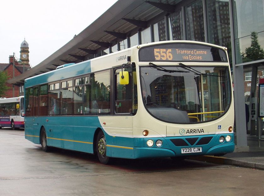 Arriva North West Volvo B7L serving routes in Eccles.