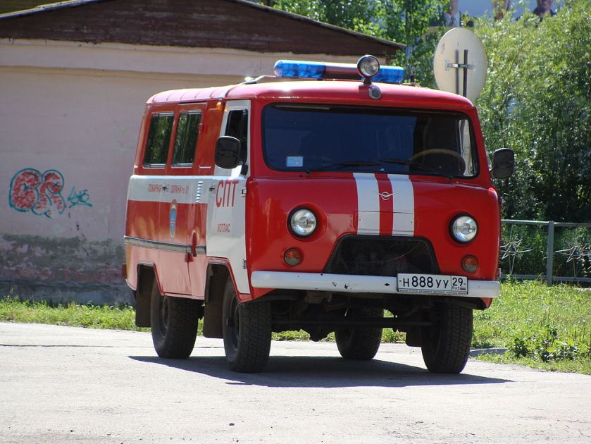 Пожарный автомобиль на базе УАЗ-452, Котлас
