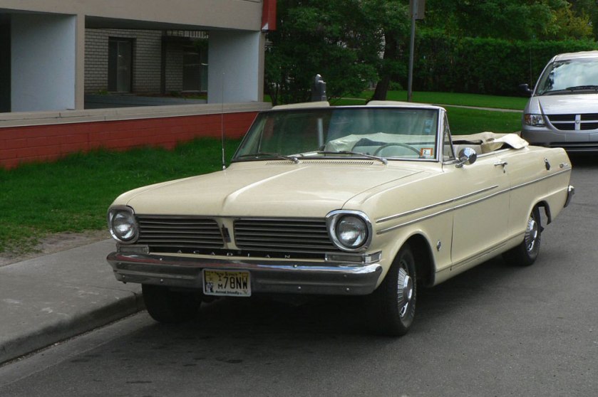 1962-71 Acadian Beaumont convertible. This car is virtually identical to the Chevy II Nova.