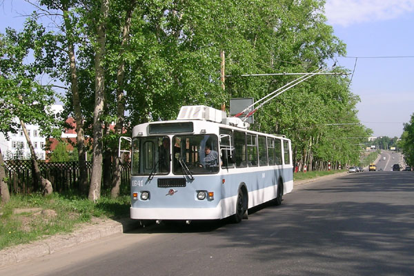 ZiU-9G trolleybus in Nizhny Novgorod, Russia a