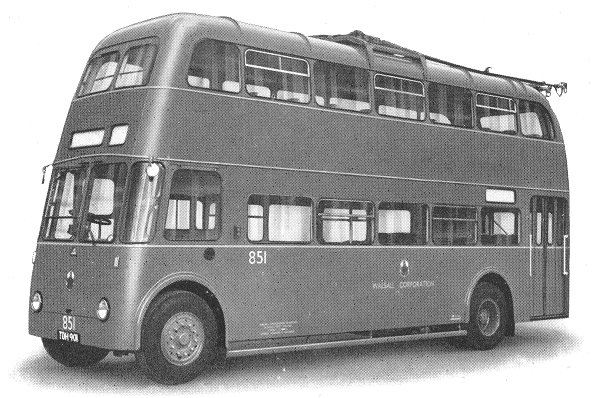 1954 Guy Sunbeam Trolley Double Deck Bus Walsall Corporation