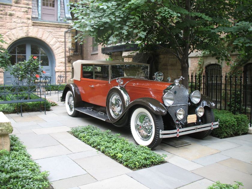 1929 Packard Custom Eight 640 4-door Convertible Sedan, Karosserie von Larkins, San Francisco