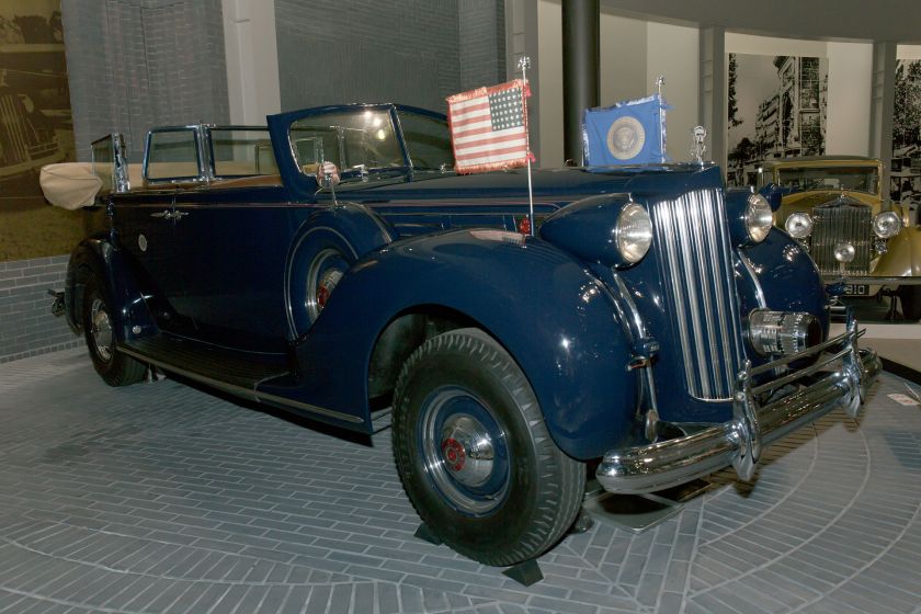 1939 Packard Twelve (17. Serie) von US-Präsident Franklin Delano Roosevelt