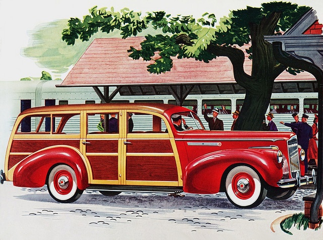 1941 Packard Station Wagon advertisement either One-Ten Model 1900 or One-Twenty Model 1901