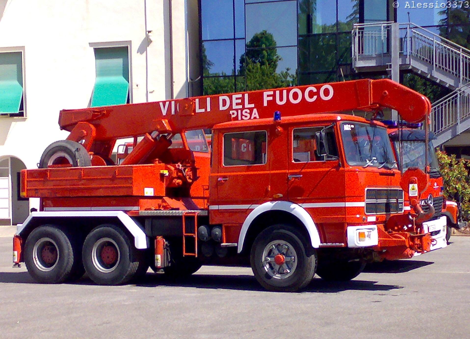 Unic 697 camion Fiat-697np-autogru-cristianini