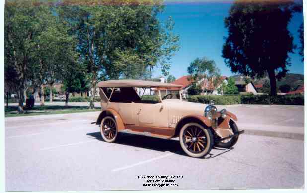 1922 Nash, Model 691, 5 passenger, 4 Door Touring, 6 Cyl