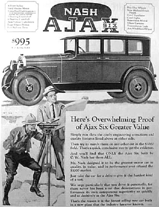 1925 Ajax advertisement