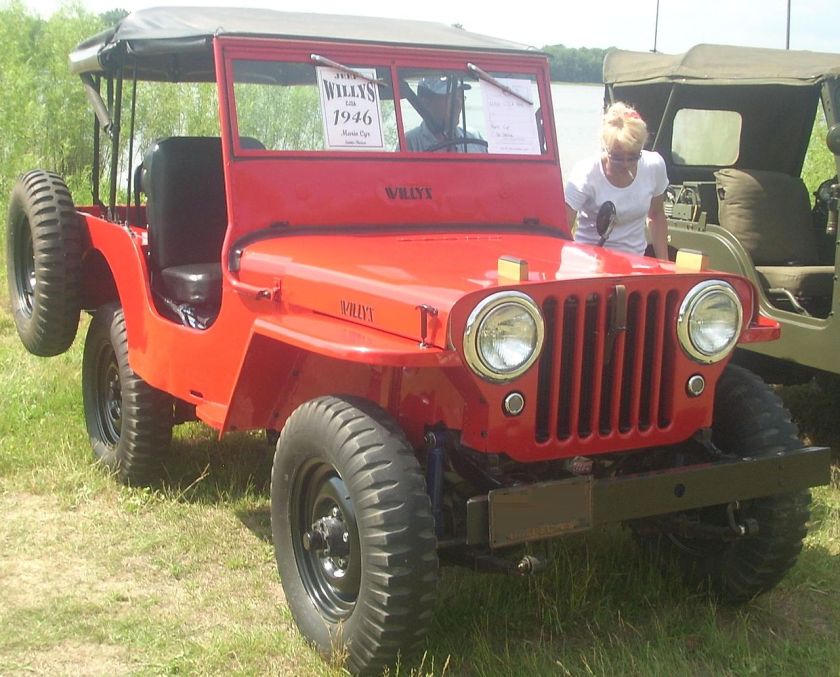 1946 Willys Jeep CJ-2A, the first vehicle produced by the company in 1946, when it was known as Willys Mexicana