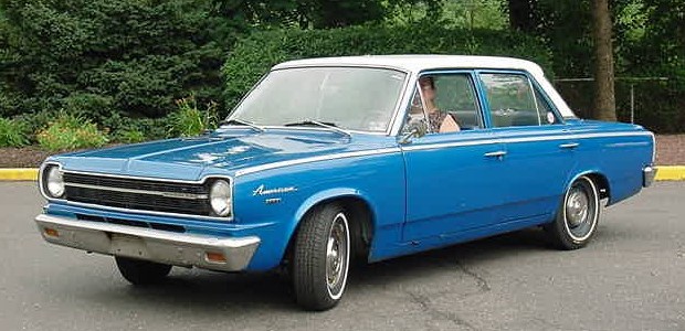 1966 Rambler American 4door-blue Third generation
