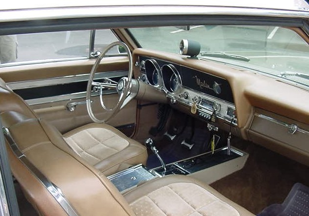 1966_AMC_Marlin_interior_of_a_4-speed_tan
