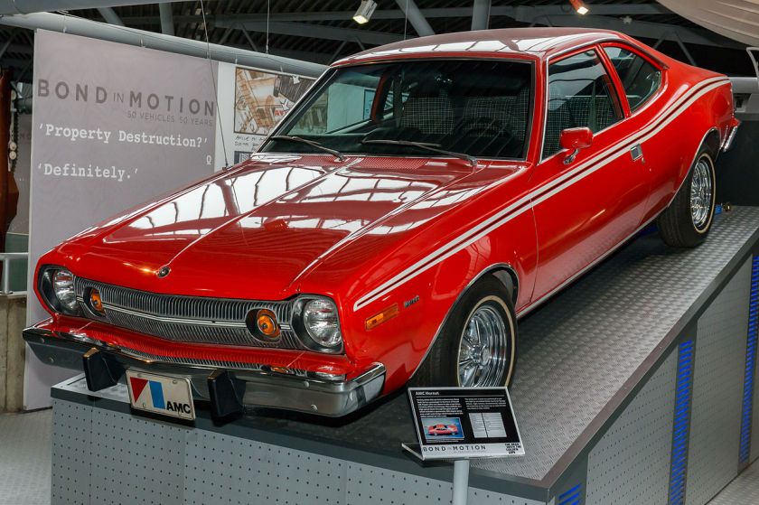 1974 Hornet X Hatchback featured in The Man with the Golden Gun on display at the National Motor Museum, Beaulieu