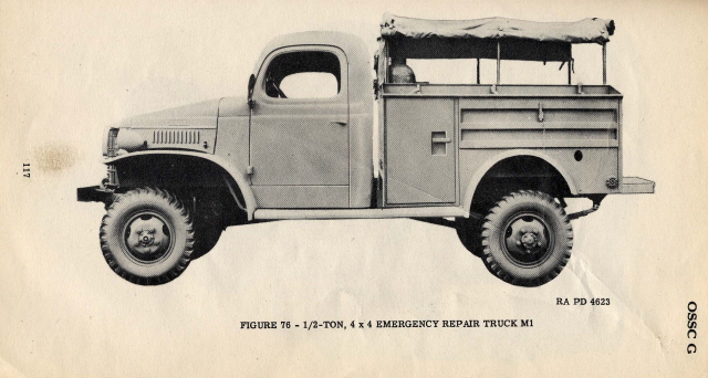 1940-45 M1 emergency repair truck, Dodge WC41