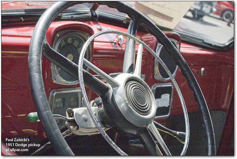 1951 Dodge Pickup Red inside