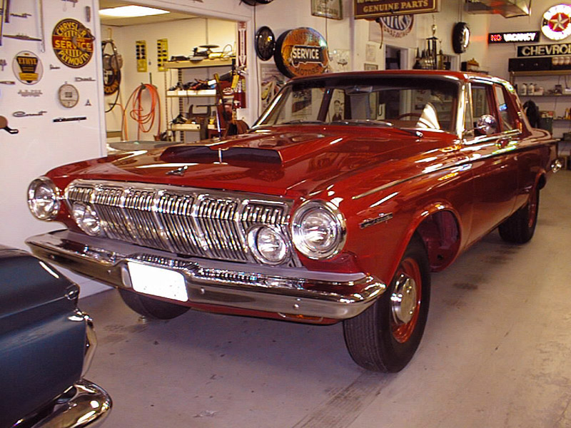 1963 1st Dodge 330 Red-5