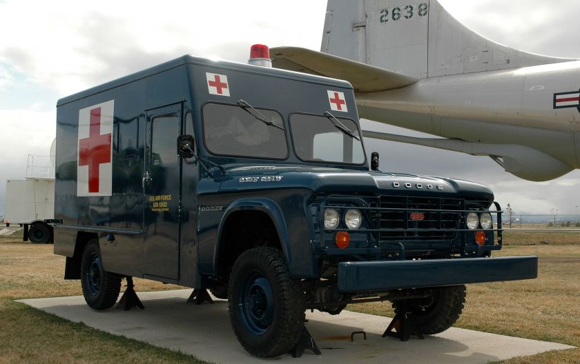 1963 Power Wagon ambulance, on display at Malmstrom Air Force Base, Montana