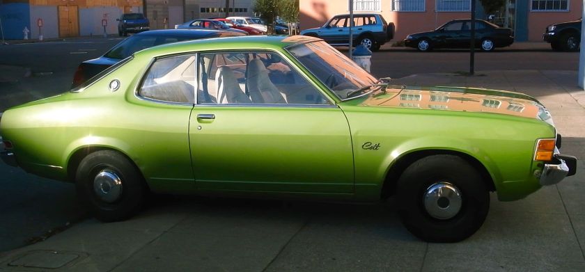 1974-77 Dodge Colt coupé.