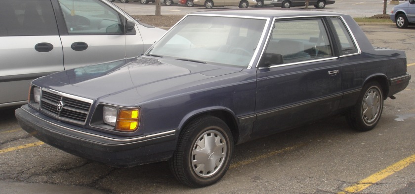 1985–89 Dodge Aries coupé