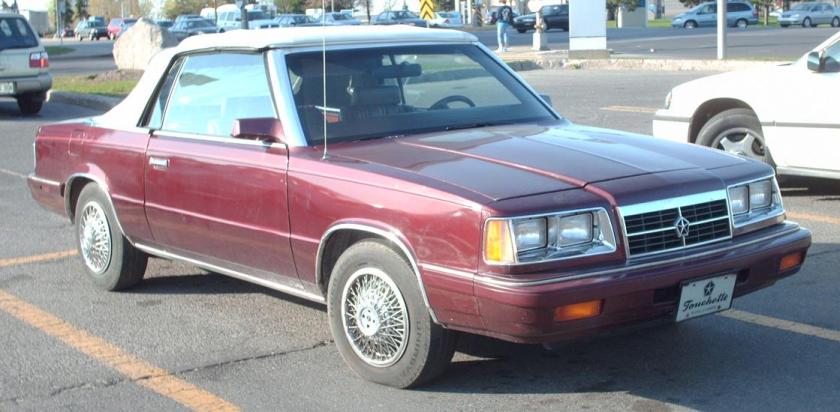 1986 Dodge 600 convertible