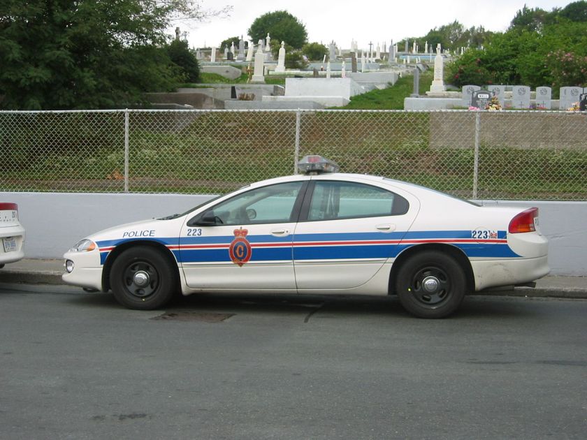 2003 Dodge Intrepid police car with the Royal Newfoundland Constabulary