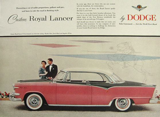 Dodge Custom Royal Lancer ad