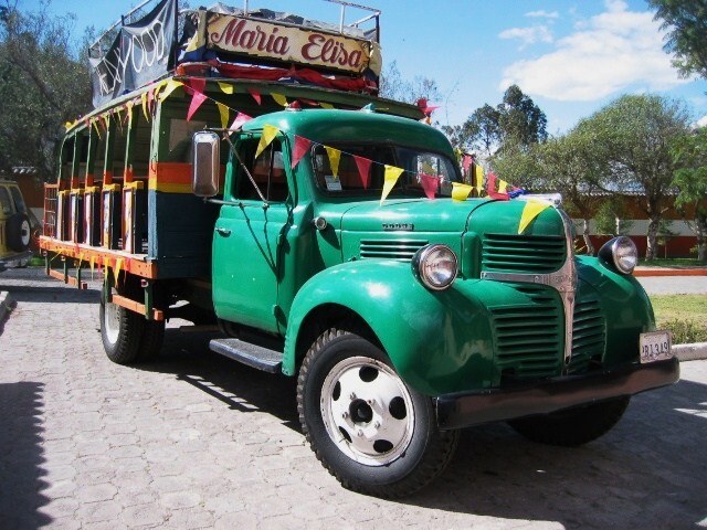 Dodge for tourists, Ciudad Mitad del Mundo (Middle World City), Ecuador