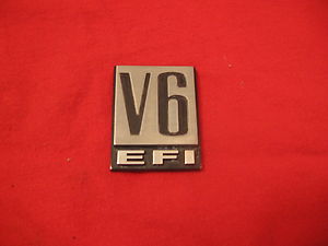 Dodge V6 EFI fender badge