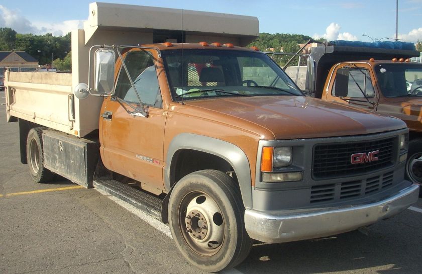 GMC 3500HD Cab and Chassis with Dump Body